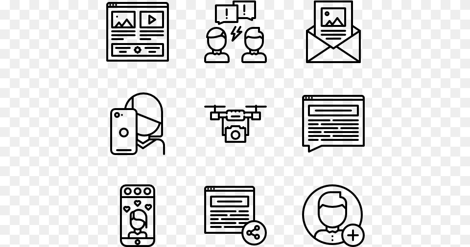 Blog 50 Icons Learning Icons, Gray Free Png