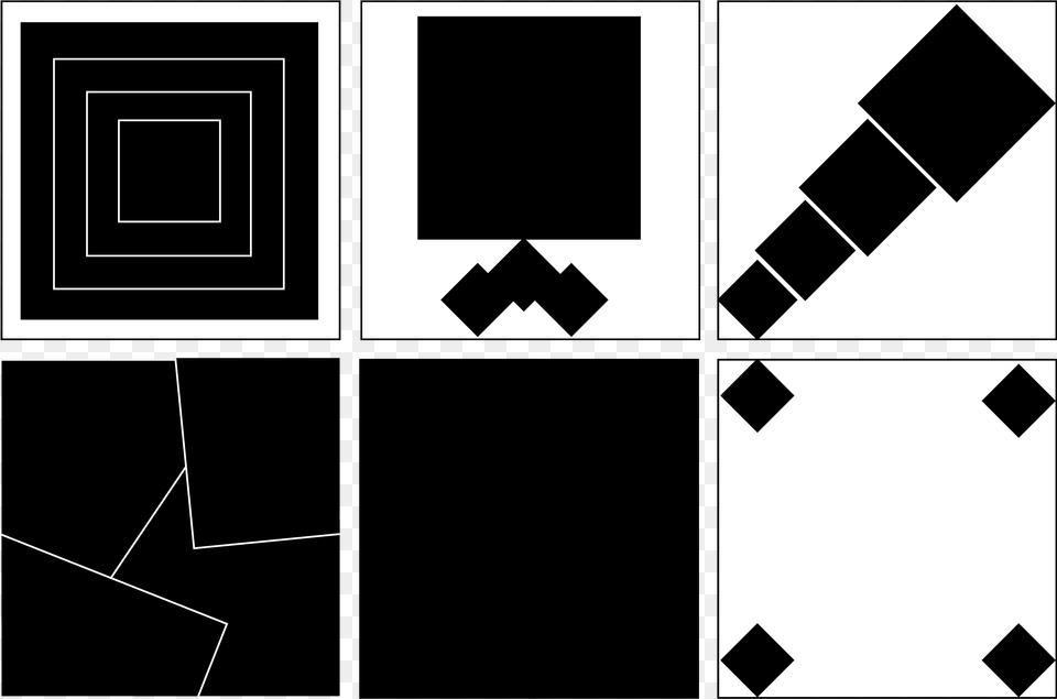 Blog Black Squares 02 Black Square Design Exercise In Playful, Stencil Png