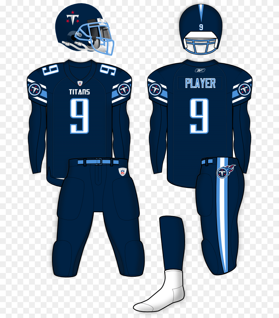 Blog Tennessee Titans Concept New Tennessee Titans Uniforms, Person, People, Shirt, Helmet Png Image