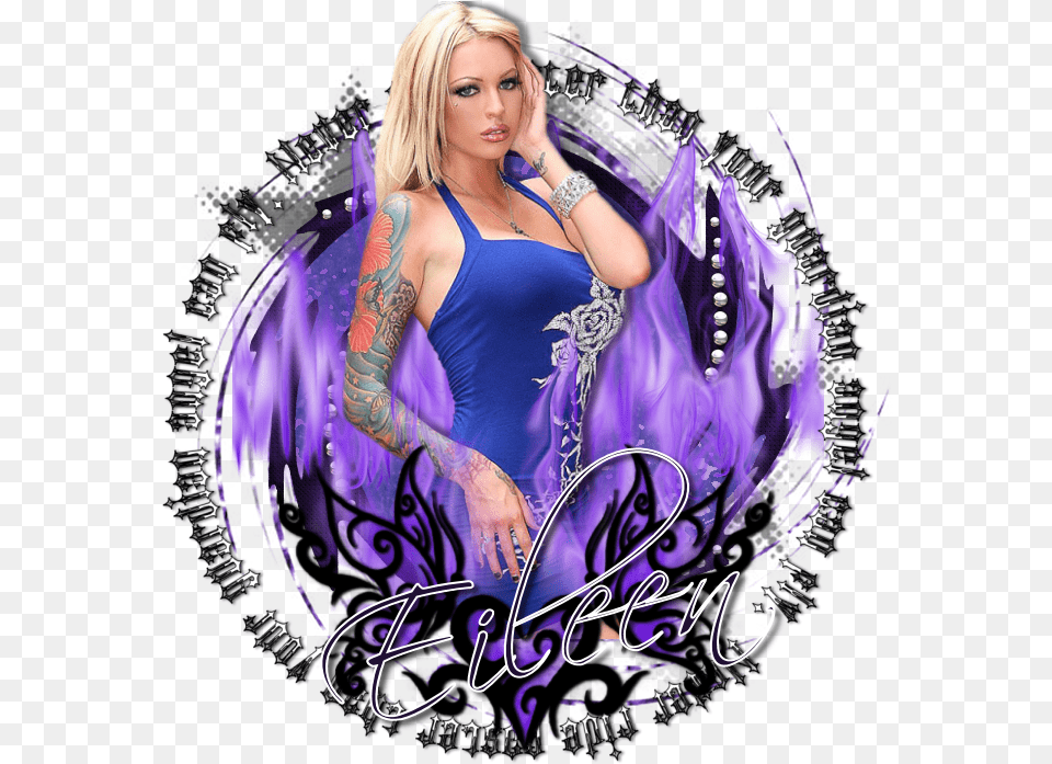Blond, Adult, Female, Person, Purple Free Transparent Png