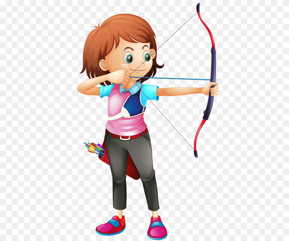Blond Boy Archery Clipart Clip Art Images, Archer, Bow, Person, Sport Png Image