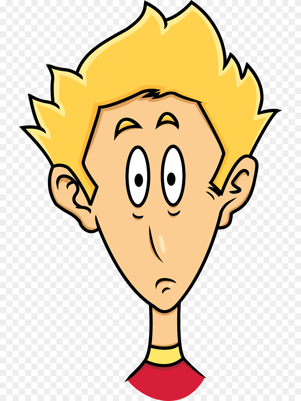 Blond Caricature Comic Rubio Caricatura, Baby, Person, Face, Head Png Image