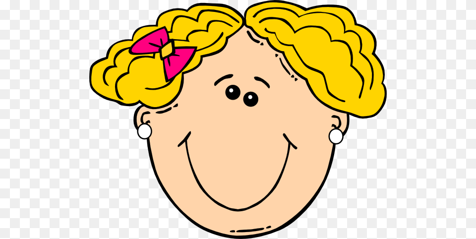 Blond Girl Clip Art, Face, Head, Person, Baby Free Png Download