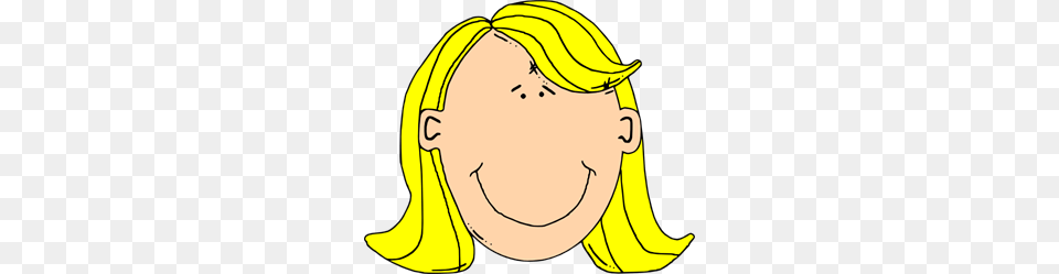 Blond Girl Face Clip Arts For Web, Head, Person, Banana, Food Free Transparent Png