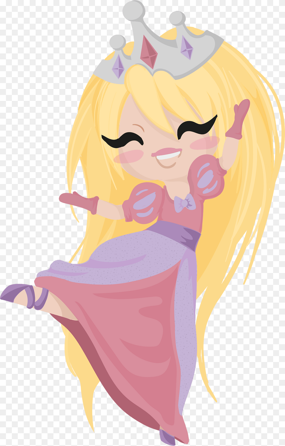 Blond Girl Princess Clipart, Book, Comics, Publication, Adult Free Transparent Png