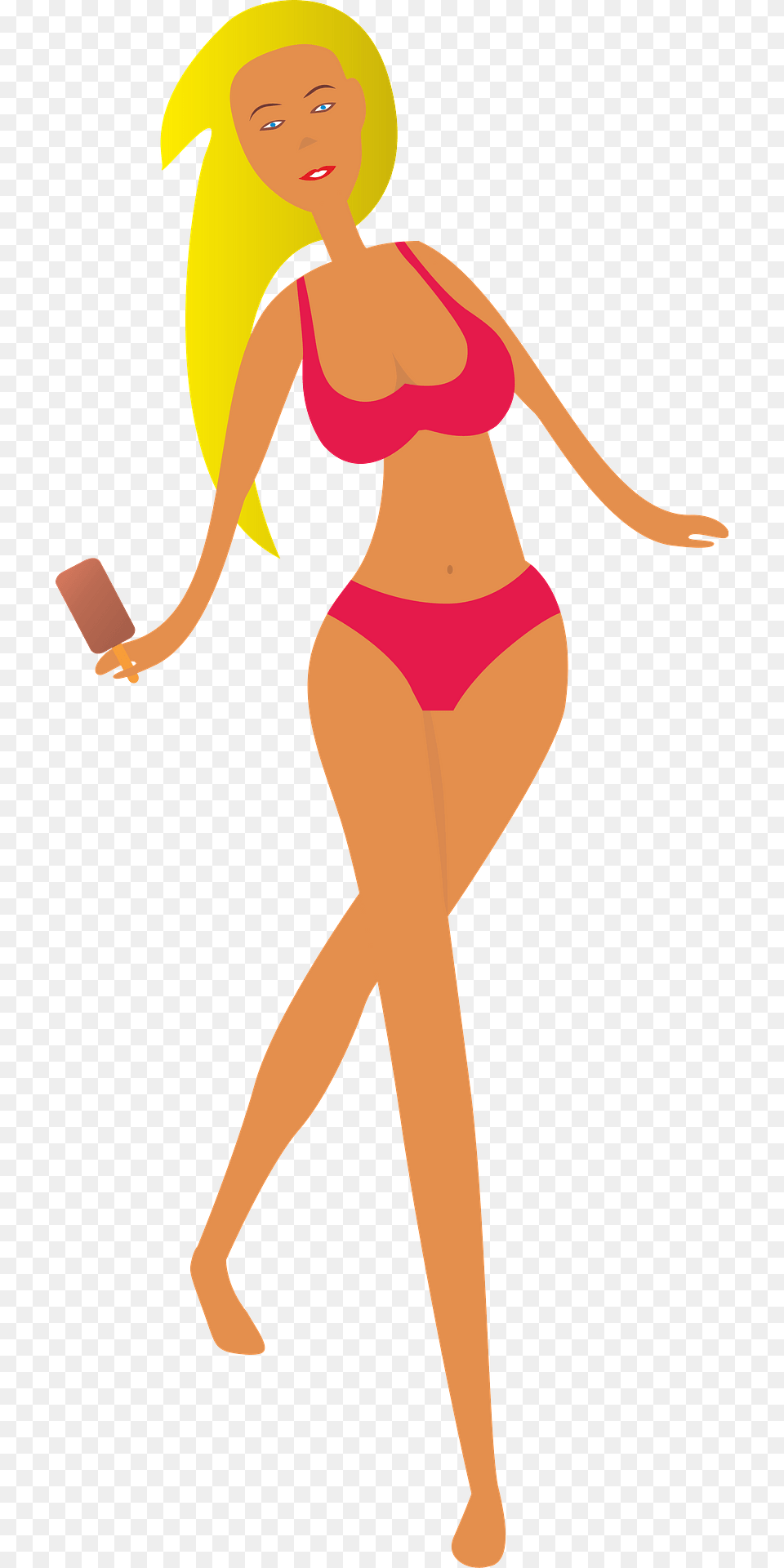 Blond Haired Woman In A Bikini Clipart, Clothing, Swimwear, Adult, Female Png