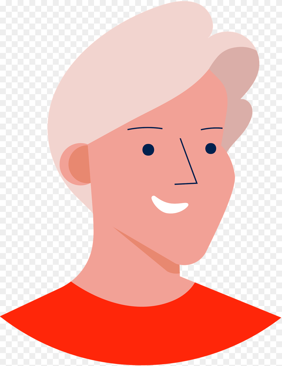 Blond Man Clipart, Body Part, Person, Face, Neck Png