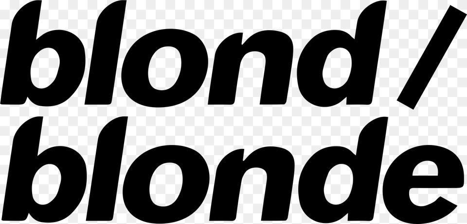 Blondblonde Text Vector Frank Ocean Blonde Sticker, Gray Free Png Download