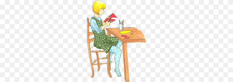 Blonde Furniture, Table, Person, Adult Free Transparent Png