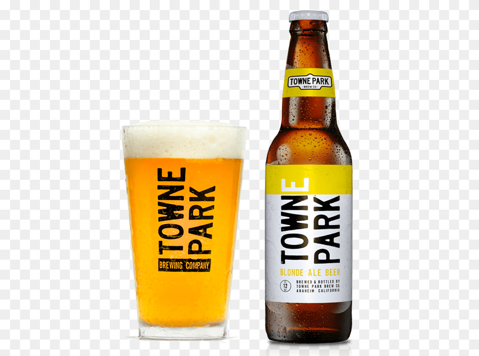 Blonde Ale Towne Park Brew, Alcohol, Lager, Bottle, Beverage Free Png Download