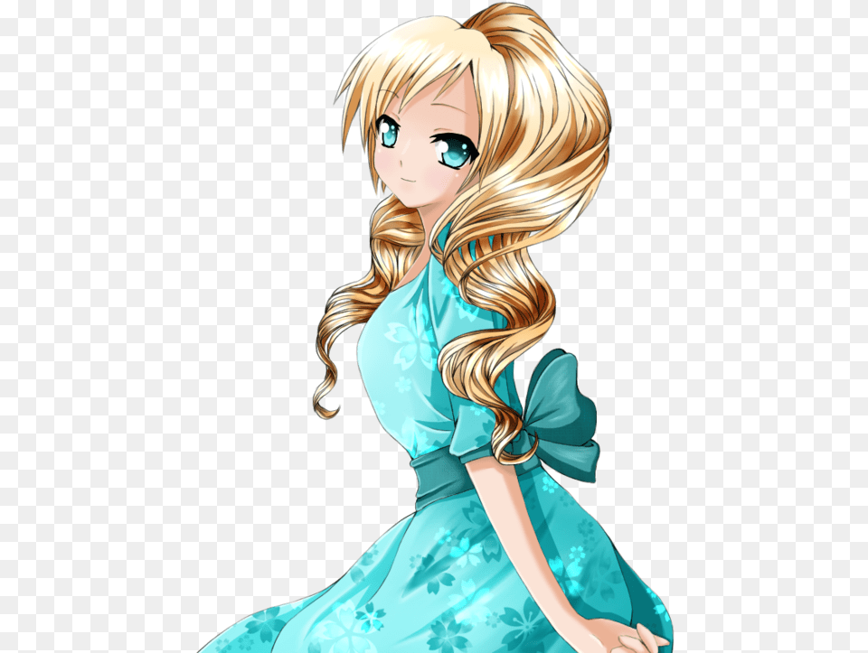 Blonde Anime Girls With Curly Hair, Adult, Publication, Person, Female Png