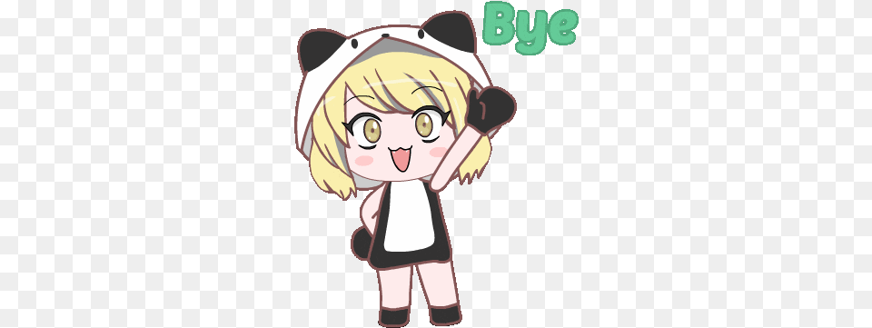 Blonde Big Eyes Sticker Blonde Big Eyes Anime Discover Anime Gif Transparent Thank You, Book, Comics, Publication, Baby Free Png Download