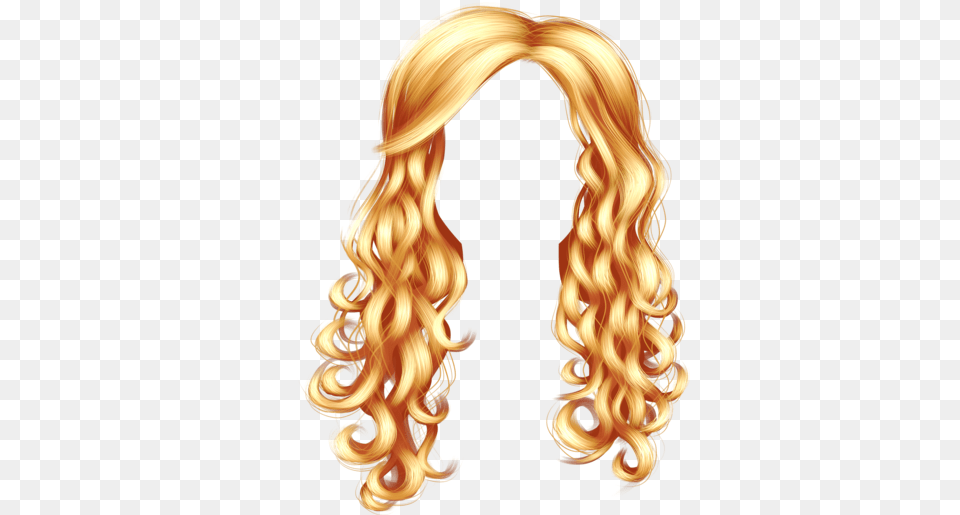 Blonde Blonde Curly Hair Clipart, Person, Chandelier, Lamp Png Image