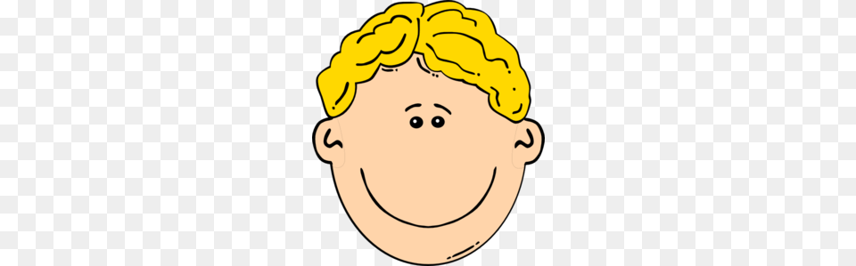 Blonde Boy Smiling Clip Art, Baby, Food, Nut, Person Free Png