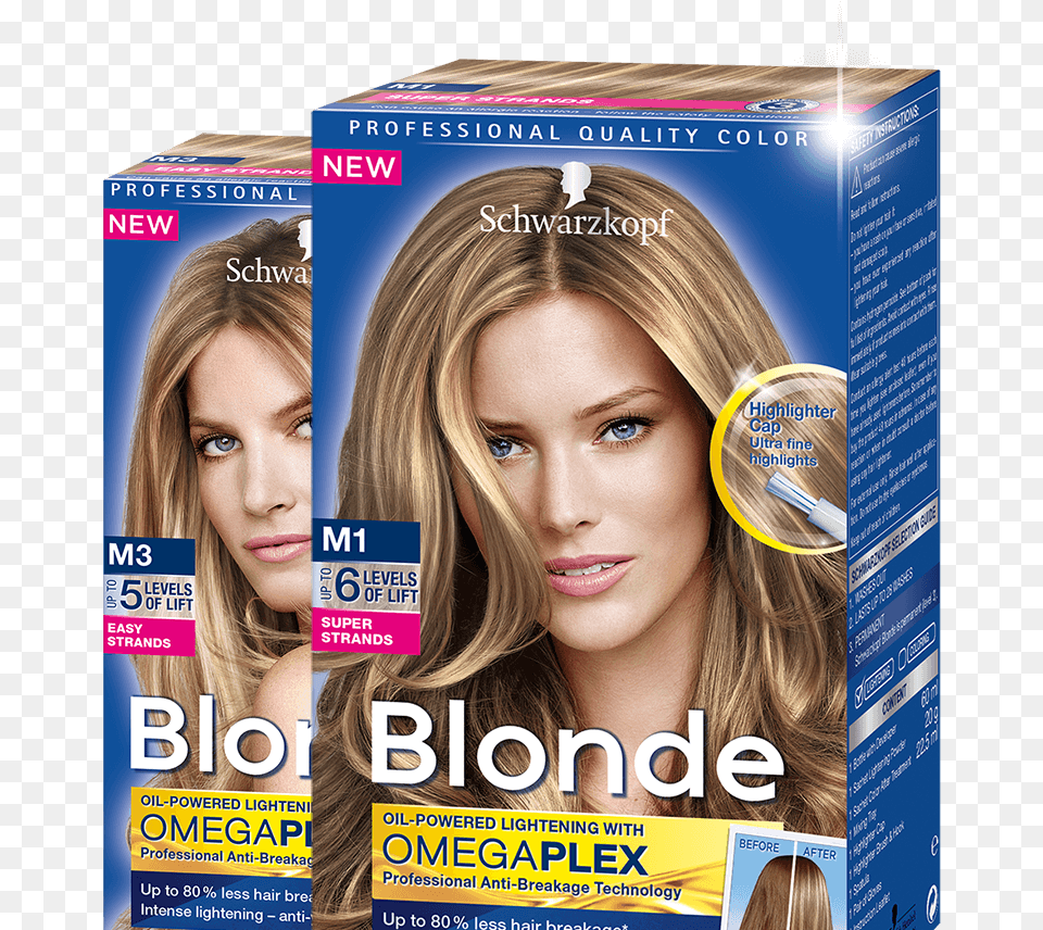 Blonde Com Home Anti Yellow Spray Schwarzkopf Nordic Streaking Kit Ultra M1, Publication, Adult, Female, Person Free Png Download