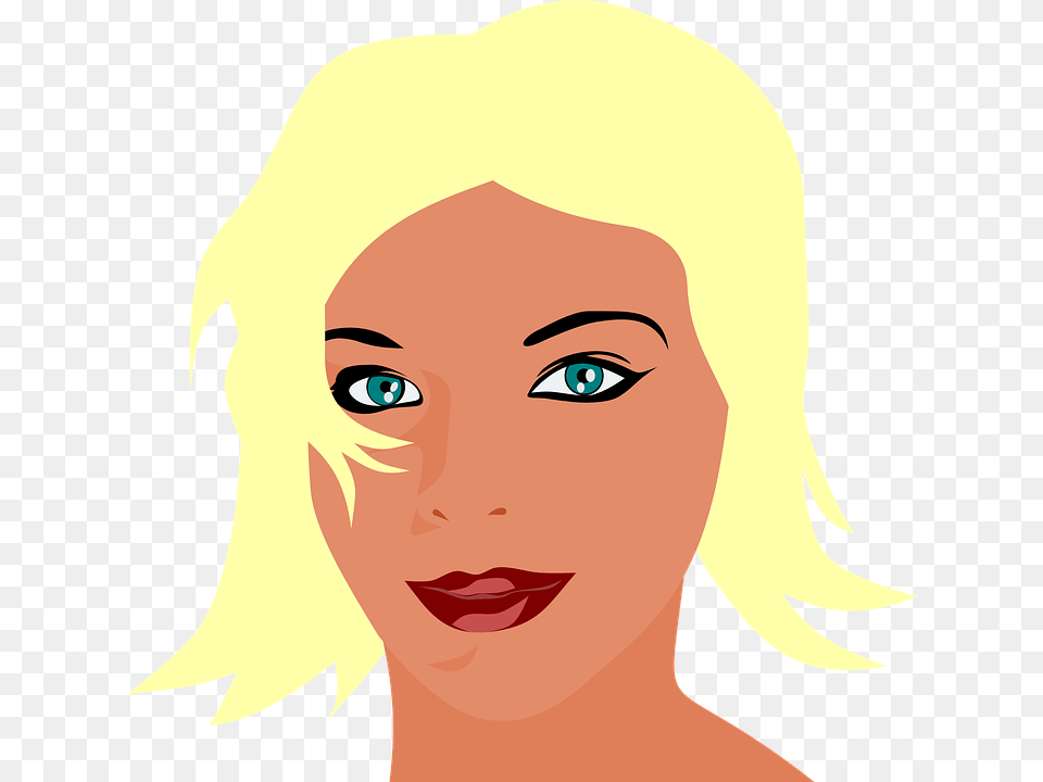 Blonde Girl Head Transparent, Adult, Portrait, Photography, Person Free Png