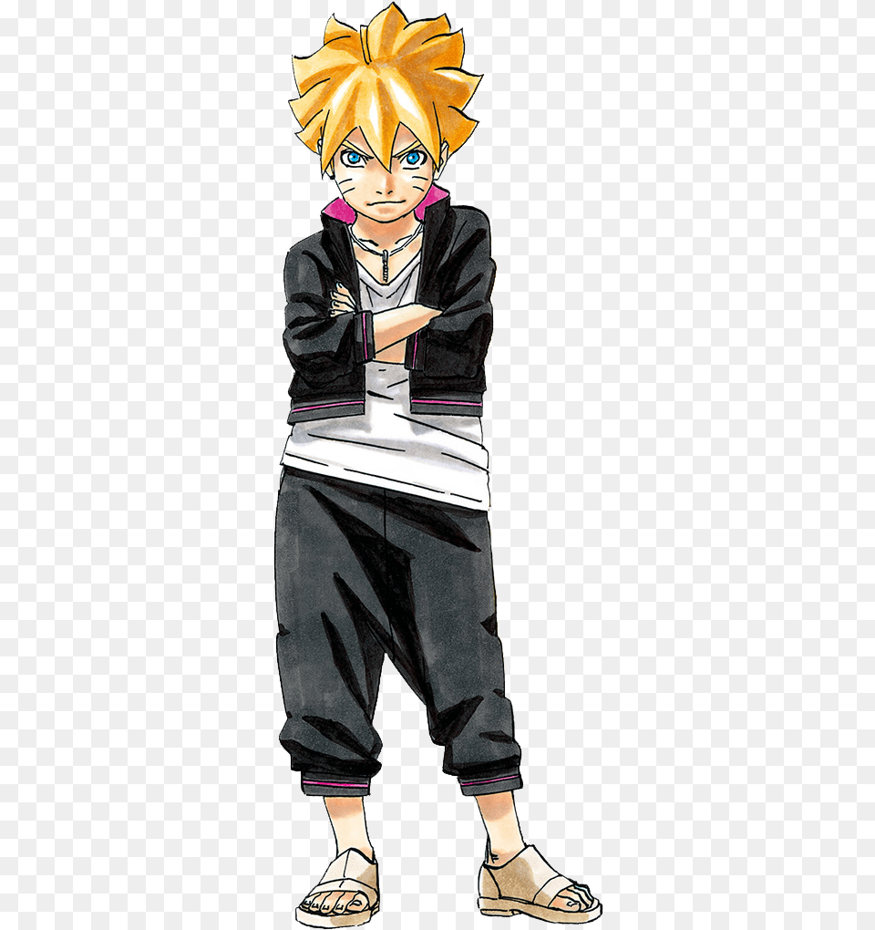 Blonde Hair Naruto Character, Book, Publication, Comics, Manga Png