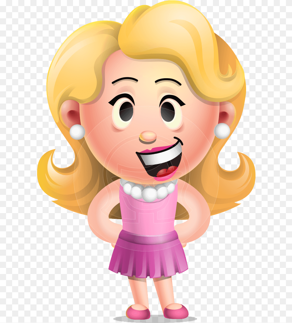 Blonde Woman Cartoon Character, Baby, Person, Face, Head Free Png Download