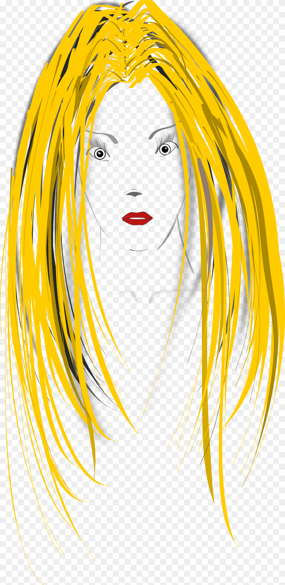 Blonde Women Hair Drawing, Book, Comics, Publication, Photography Free Transparent Png