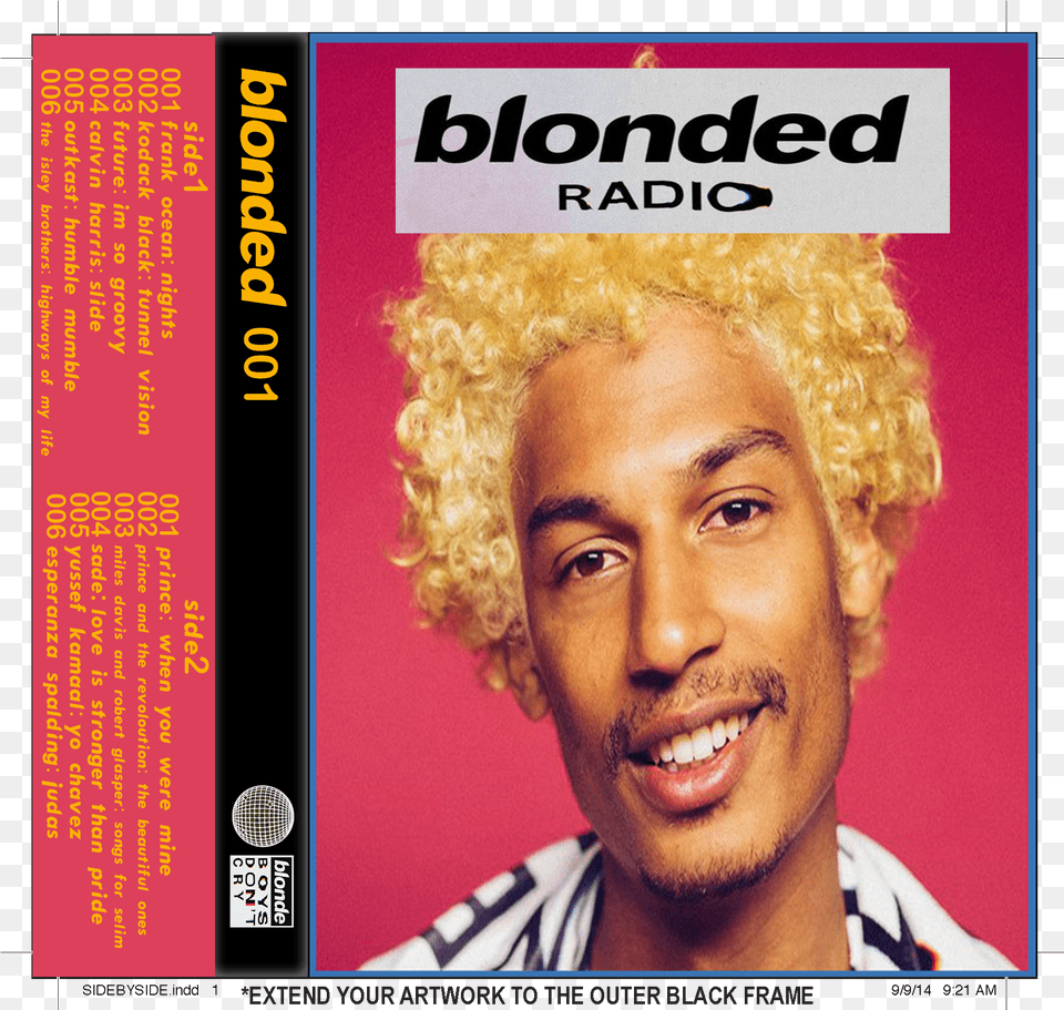 Blonded Radio Episode 1 Cassette Frank Ocean Blonded Radio, Adult, Person, Man, Male Free Png