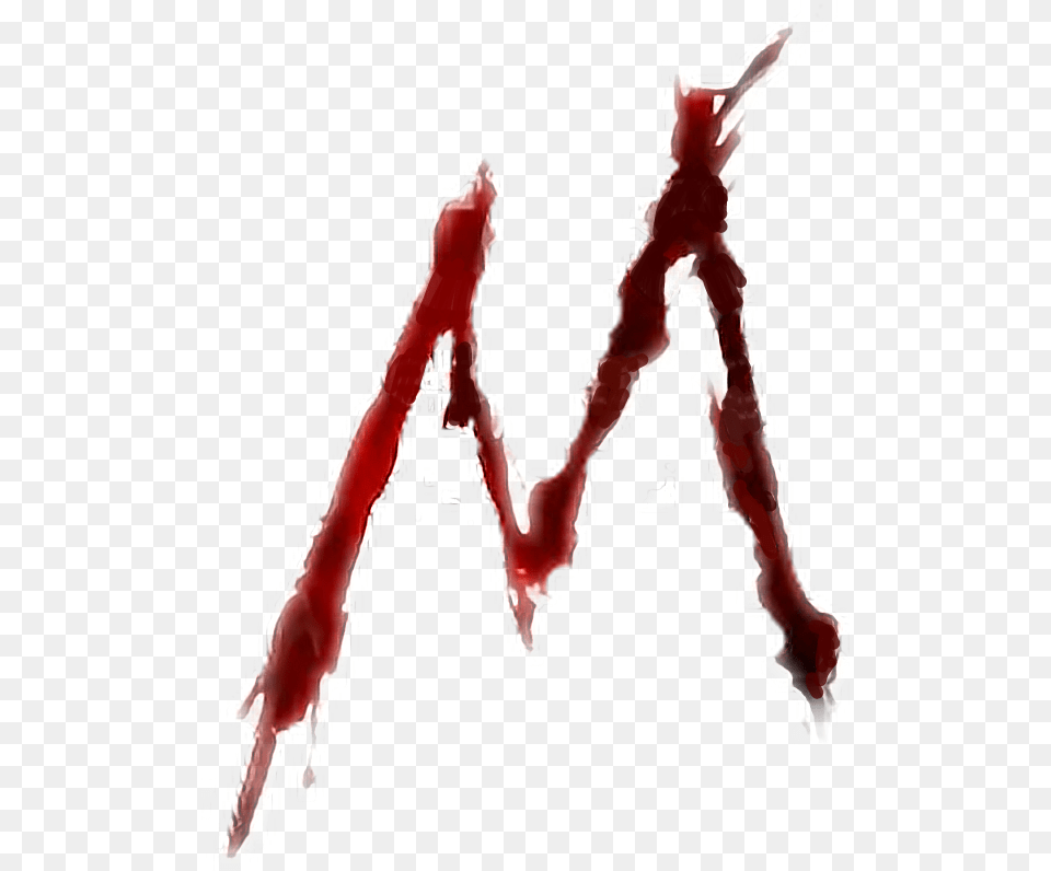 Blood Bloody Alphabet Letter Writing M, Electronics, Hardware, Person Png