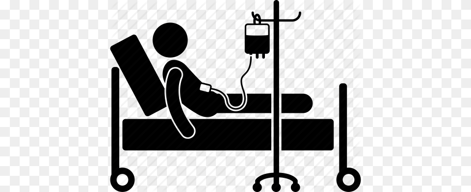 Blood Catheter Drip Healthcare Medical Patient Treatment Icon, Person, Reading, Sitting, Furniture Free Png Download