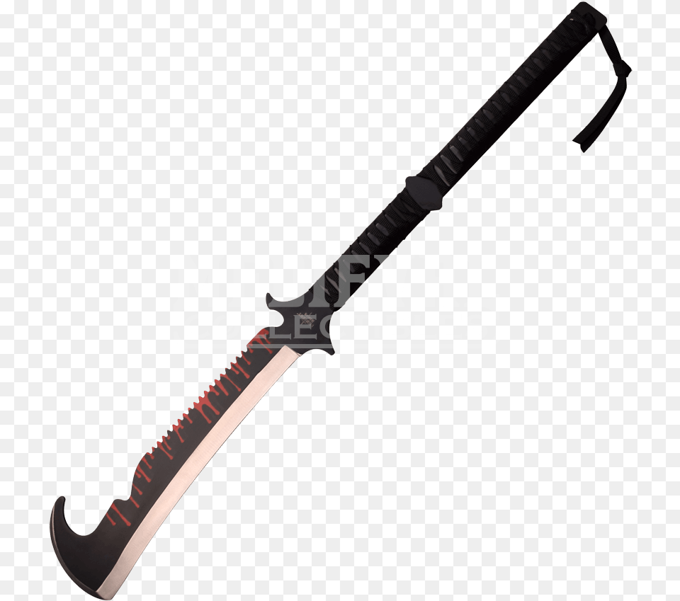 Blood Drip Hooked Fantasy Short Sword Hooked Greatsword, Weapon, Axe, Device, Tool Free Png