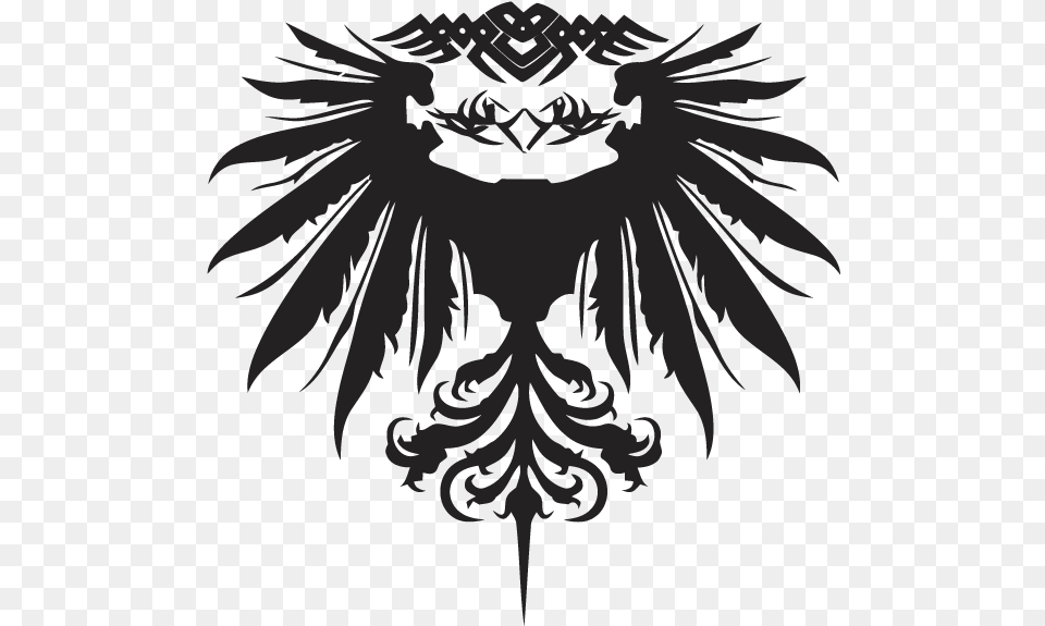 Blood Eagle Logo Transparent Logo Blue Phoenix, Emblem, Symbol, Stencil, Person Free Png