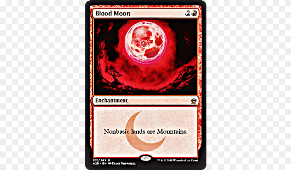 Blood Moon Masters 25 English Foil Blood Moon Mtg, Advertisement, Poster, Sphere, Astronomy Free Transparent Png