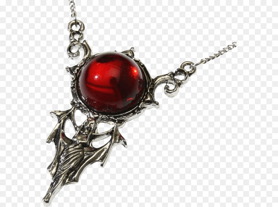 Blood Moon Vampire Necklace Locket, Accessories, Jewelry, Pendant Png Image