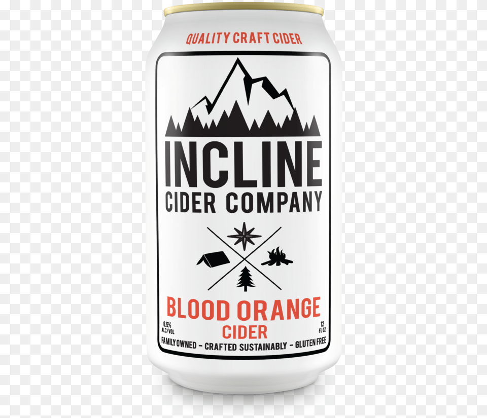 Blood Orange Can Incline Blood Orange Cider, Alcohol, Beer, Beverage, Lager Png