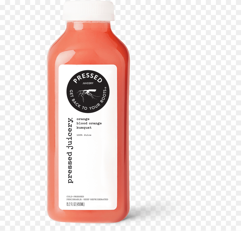 Blood Orange Kumquat Juice Pressed Juicery Greens, Food, Ketchup, Bottle, Beverage Free Png