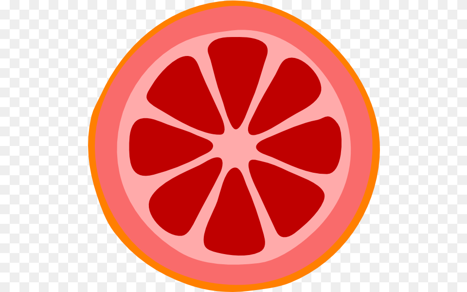 Blood Orange Slice Clip Art Vector Clip Art Easy Orange Slice Drawing, Citrus Fruit, Food, Fruit, Grapefruit Free Png