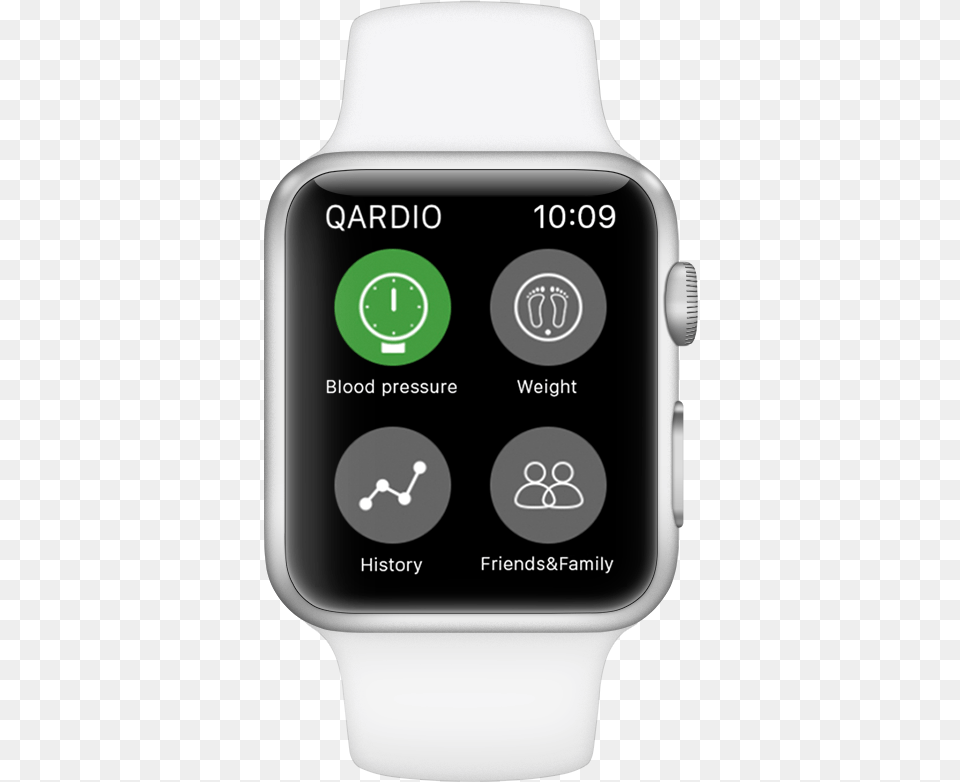 Blood Pressure Apple Watch Qardio App Analog Watch, Wristwatch, Person, Arm, Body Part Png Image