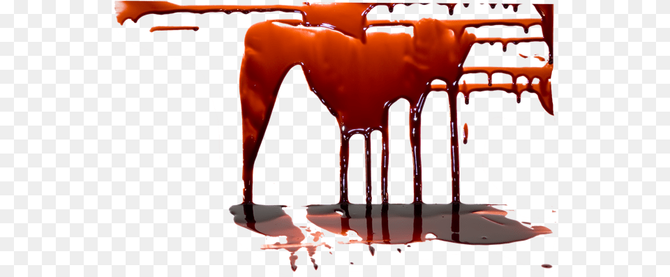 Blood Puddle Heart, Cutlery, Fork, Food, Ketchup Png Image