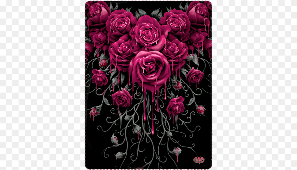 Blood Rose Fleece Blanket Blood Rose, Art, Plant, Pattern, Graphics Png Image