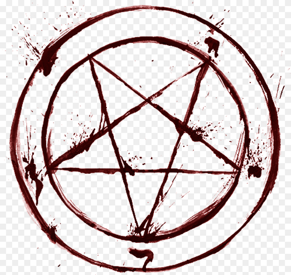 Blood Satan Pentagram Occult Religion Goth Satanic Pentagram T Shirt Roblox, Sphere, Machine, Wheel Free Png