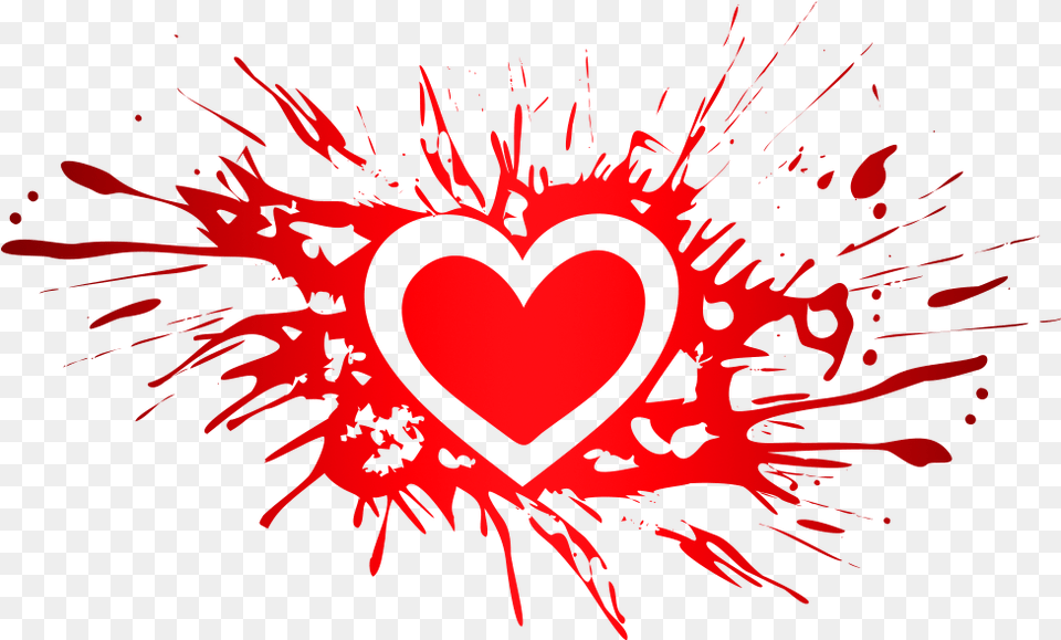 Blood Splash Heart U2013 Vectorskey Vector Hearts, Symbol Free Png