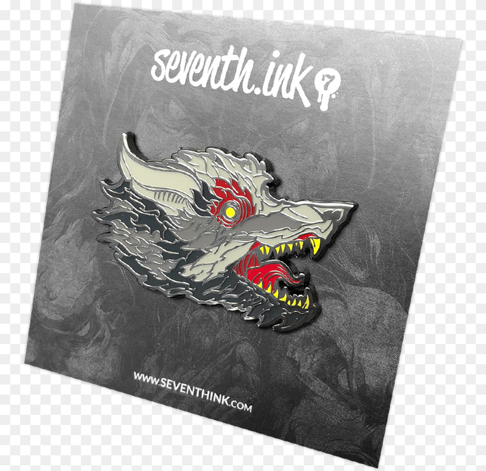 Blood Wolf Enamel Pin By Seventh Lapel Pin, Advertisement, Poster, Book, Publication Png