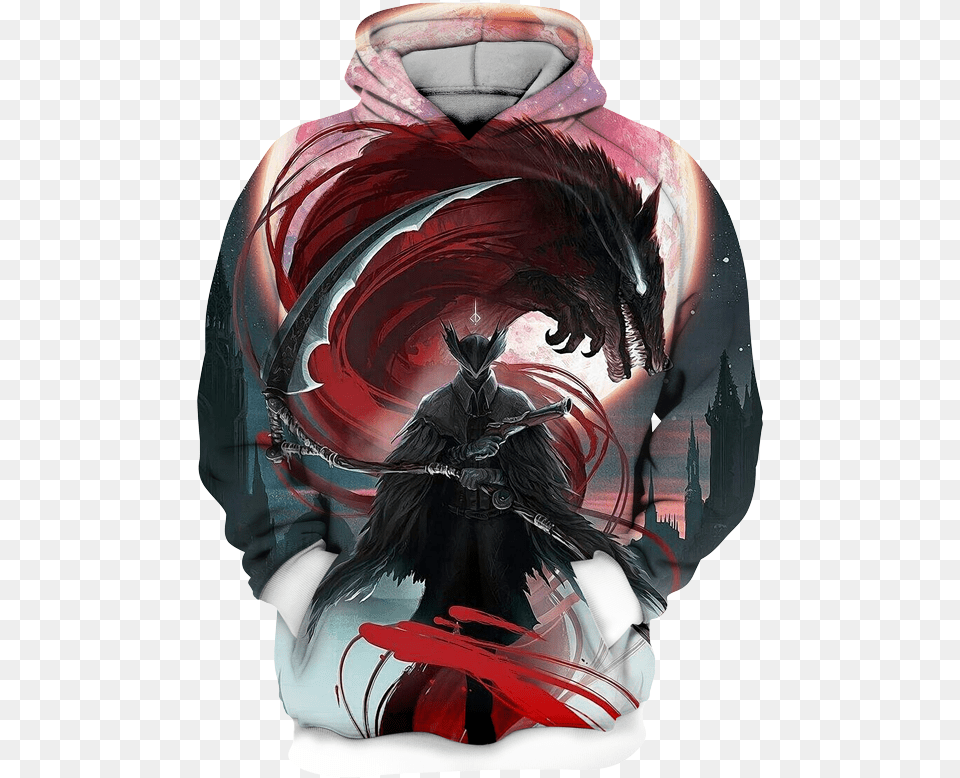 Bloodborne Fanart, Clothing, Hoodie, Knitwear, Sweater Png Image