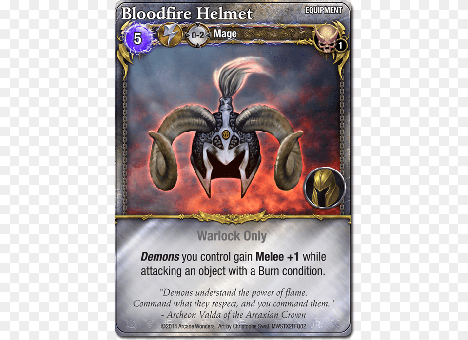 Bloodfire Helmet Poster, Advertisement Png
