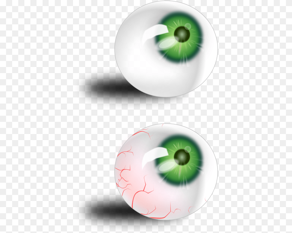 Bloodshot Eyes Cartoon Scary, Green, Sphere, Art, Graphics Png