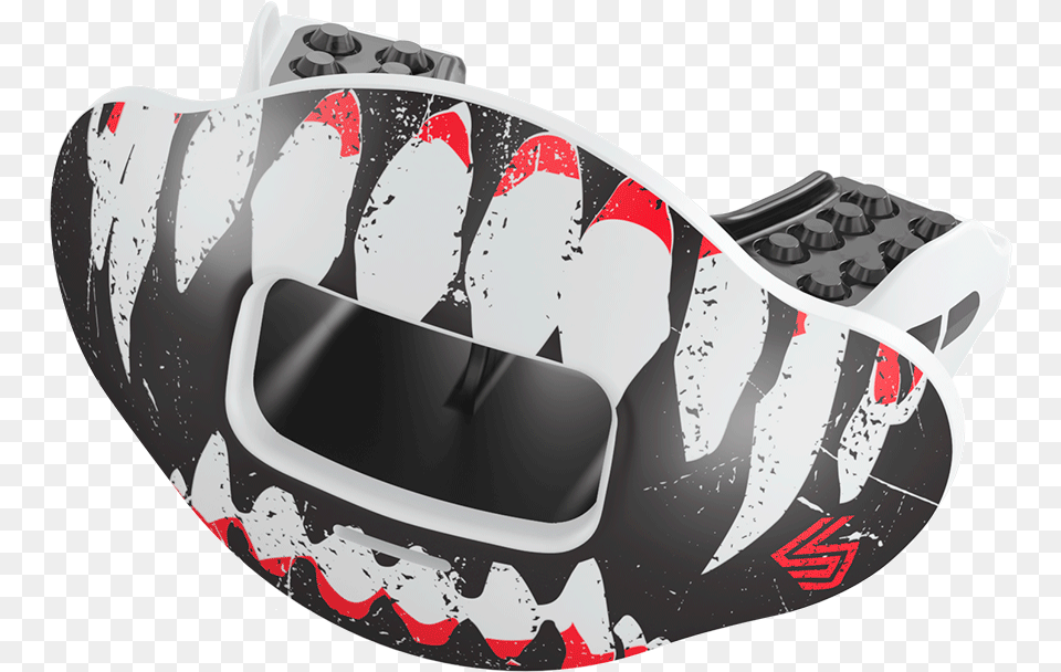 Bloody Fangs Max Airflow Football Mouthguard Rugby Boot, Boat, Dinghy, Transportation, Vehicle Free Png Download