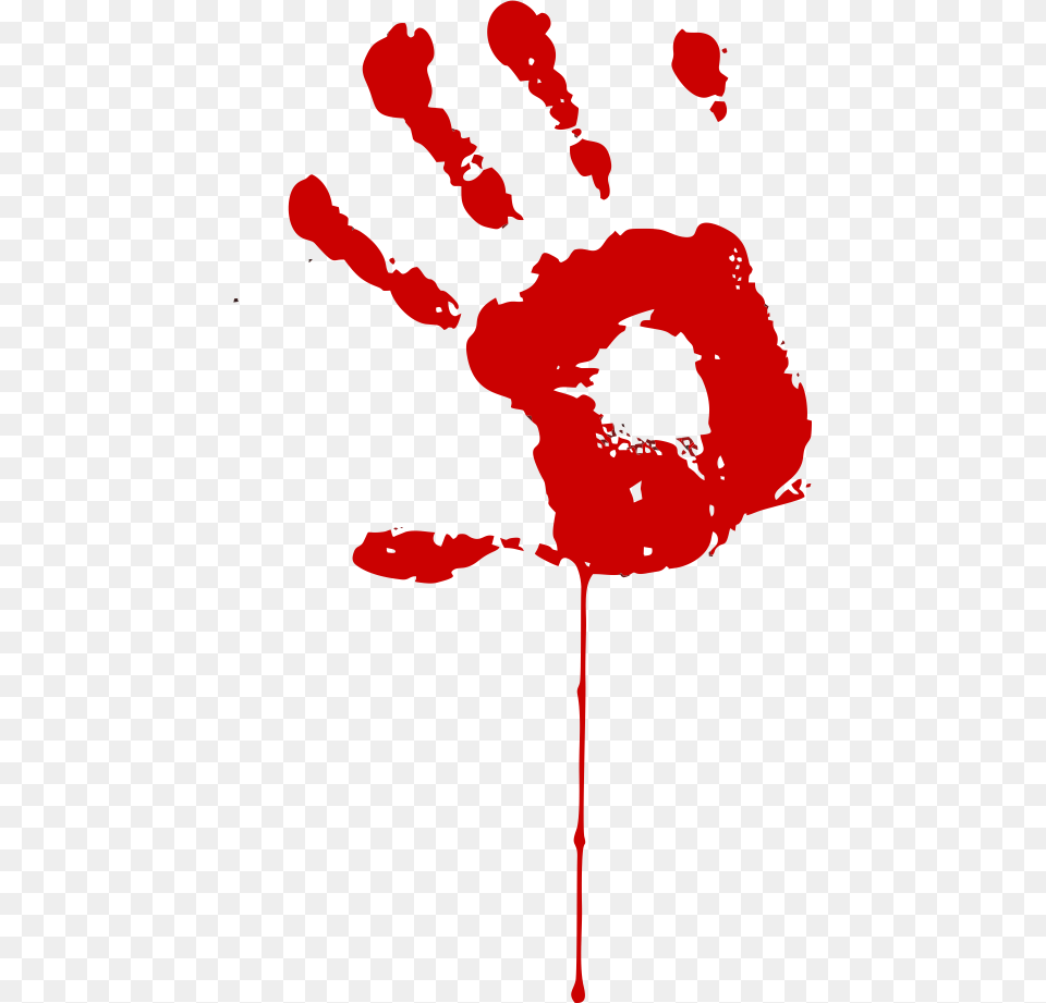 Bloody Handprint Clip Art, Stain, Body Part, Hand, Person Free Png Download