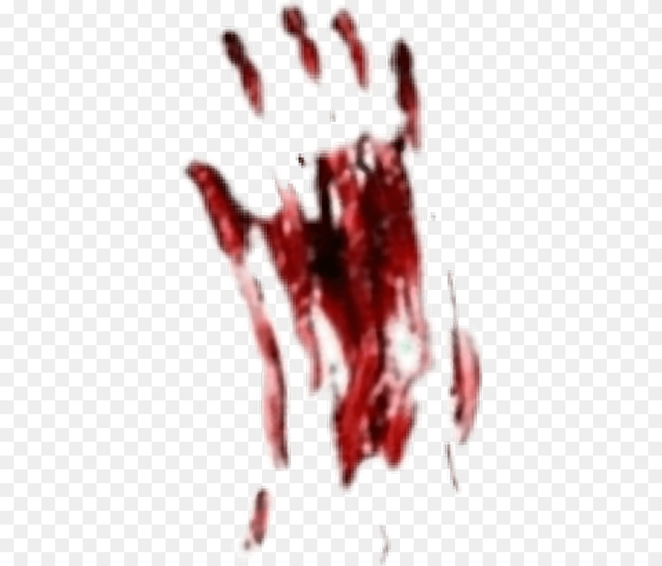 Bloody Handprint Clipart Bloody Hand Print, Maroon, Food, Meat Free Png