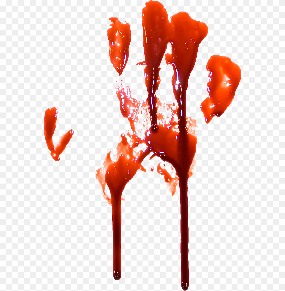 Bloody Handprint Four Bloody Hand Print Transparent Background, Food, Ketchup, Adult, Female Free Png