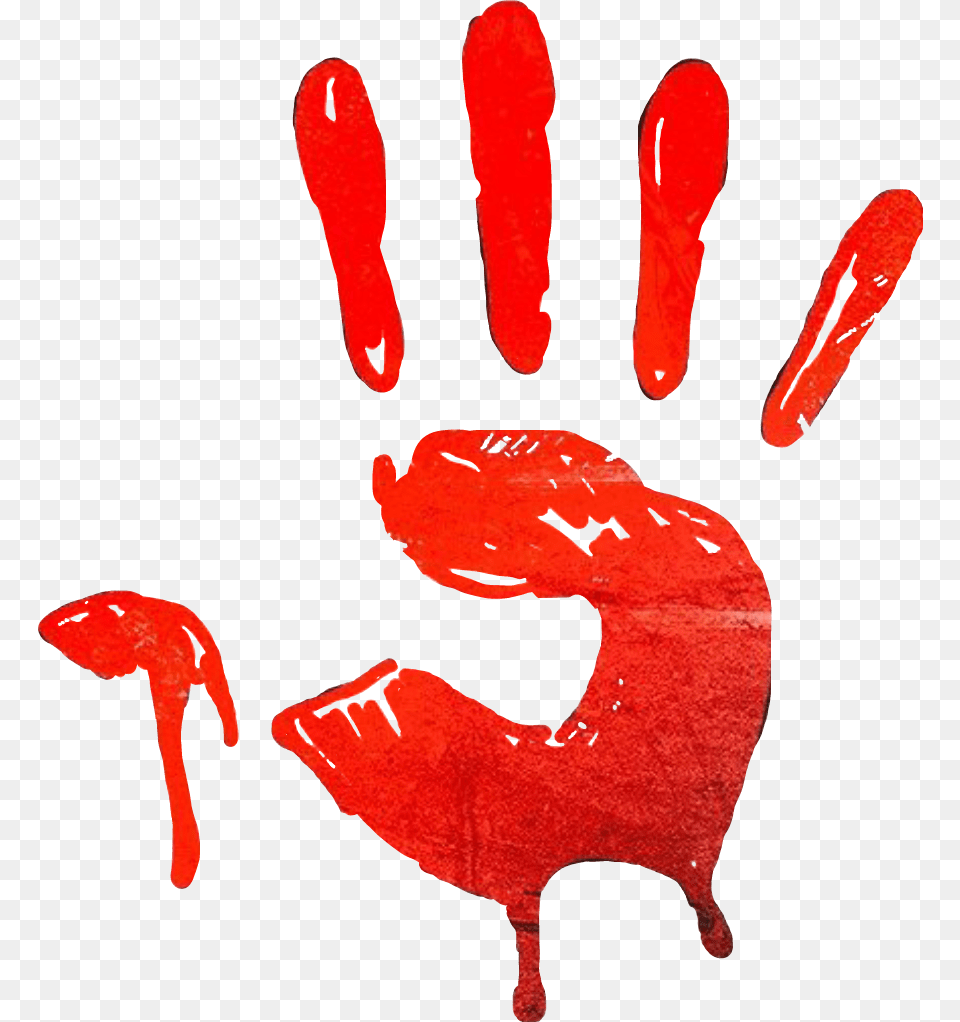 Bloody Hands Handprint Halloweentime Halloween Hallowee, Art, Clothing, Glove, Painting Free Png Download