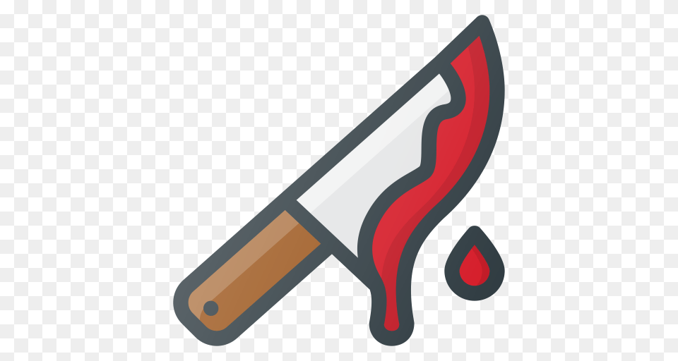 Bloody Horror Kill Knife Icon, Blade, Weapon, Dagger, Razor Free Png
