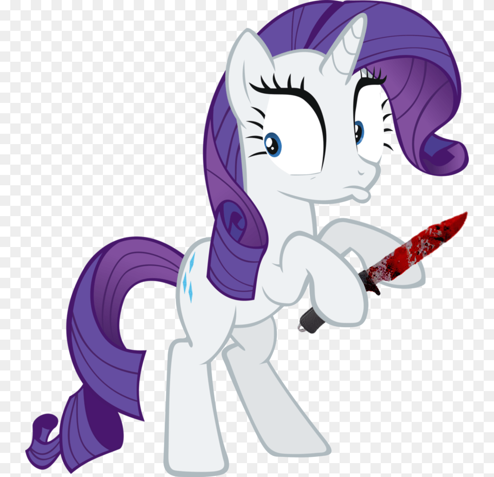 Bloody Knife Female Knife Pony Rarity Semi Grimdark Pony Friendship Is Magic Rarity, Publication, Book, Comics, Art Png