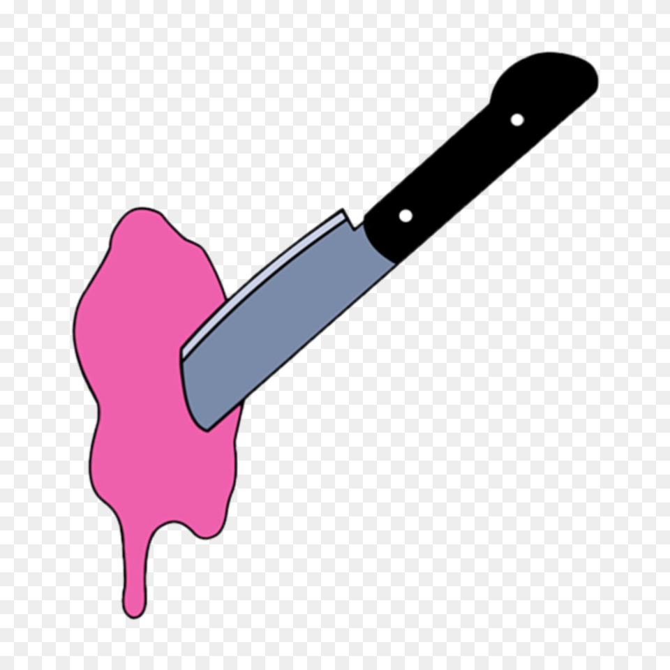 Bloody Knife Kawaii, Cutlery, Blade, Razor, Weapon Png Image